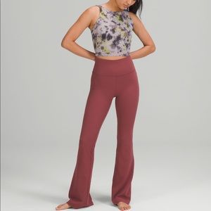Lululemon SMOKY RED GROOVE Super High-Rise Flared Pants